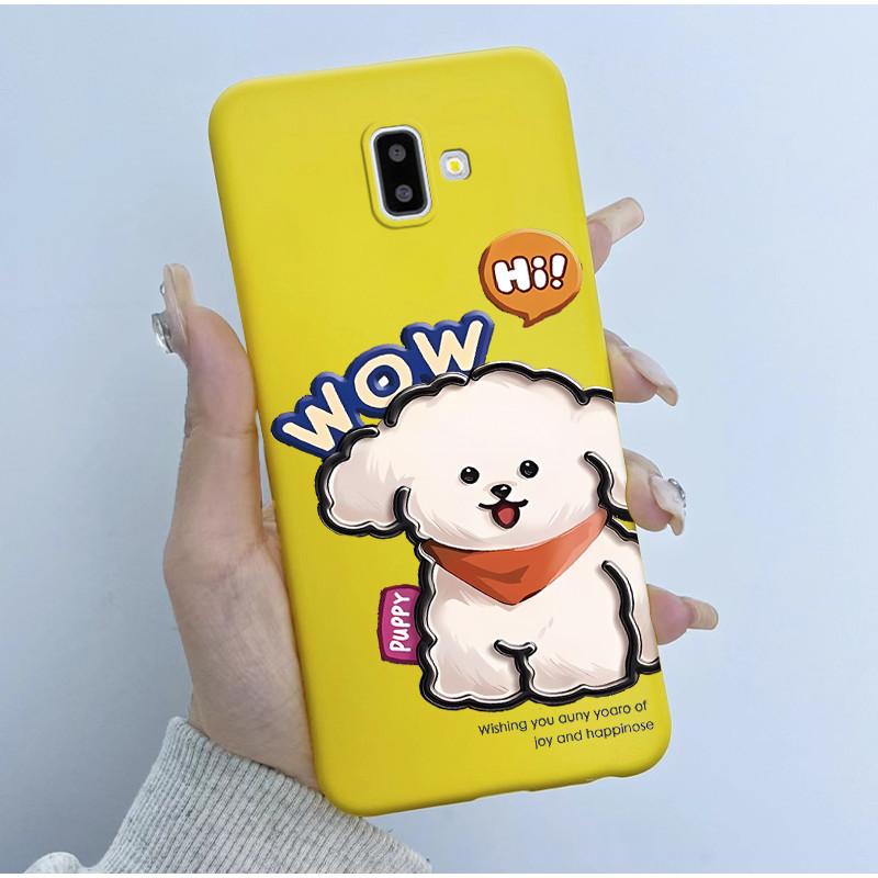 

Cute Astronaut Panda Cartoon Case For Samsung Galaxy J6 2018 J6 Plus J600F/DS J610F/DS J600FN J610FN Silicone Bumper Soft Cover J6 2018 J600