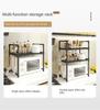 Multilayer Kitchen Microwave Storage Rack Seasoning Oven Storage Rack Large Capacity Kitchen Organizer Simple Dish Drying Rack