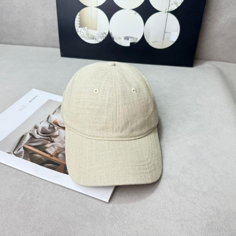 

Rustic Zen linen texture color breathable cap outdoor baseball cap solid color sun hat casual men and women