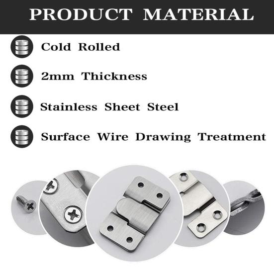 1 Wall Load-capacity Mounting Bracket Picture Pair Easy to Install Black