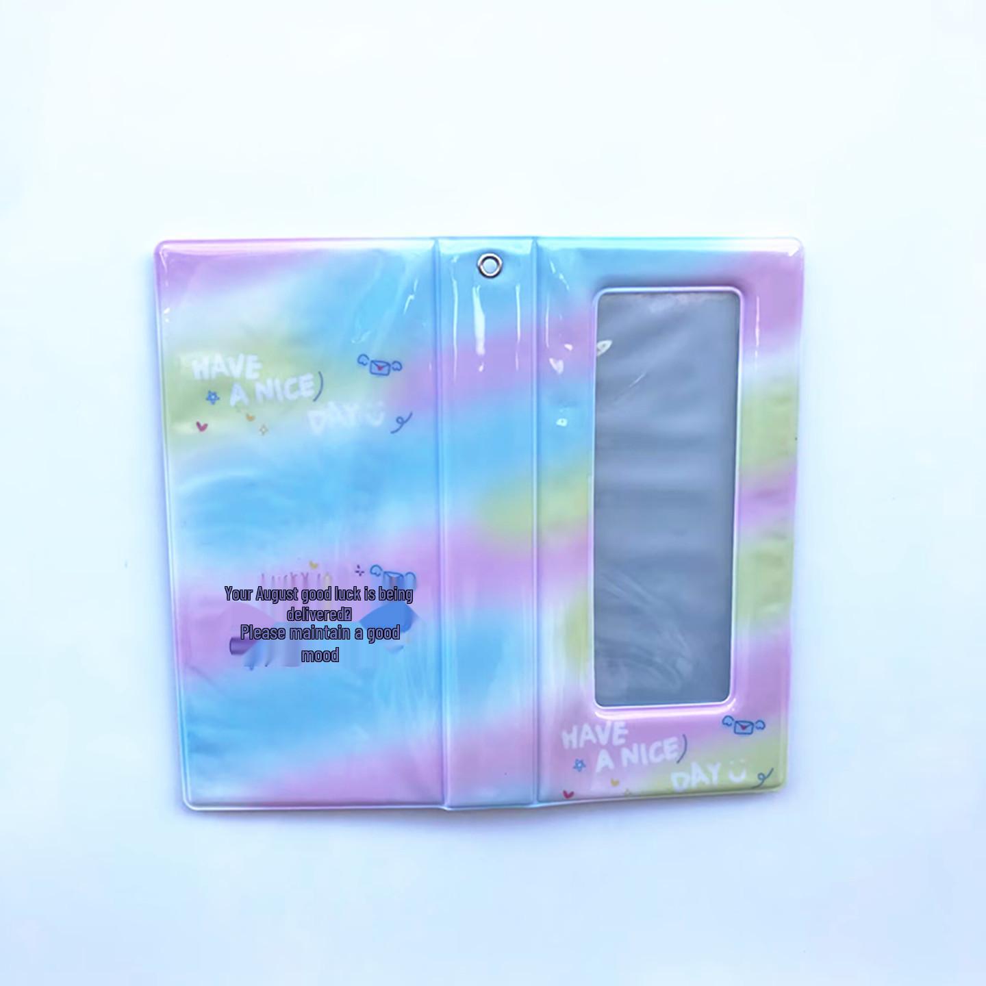 Trendy Small Card & Polaroid Photo Album with Bookmark & Note Storage 20 Pages