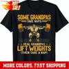 Weightlifting Some Grandpas Idea Premium T Shirt Vintage Top For Everyday Wear Soft Casual Stretched Stylish Vintage