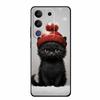 Phone Case For Vivo T4x 5G Y300T 2025 Case 6.72" Black Silicone TPU Soft Back Cover For Vivo Y29 4G Cases Y 29 Coque Funda Para