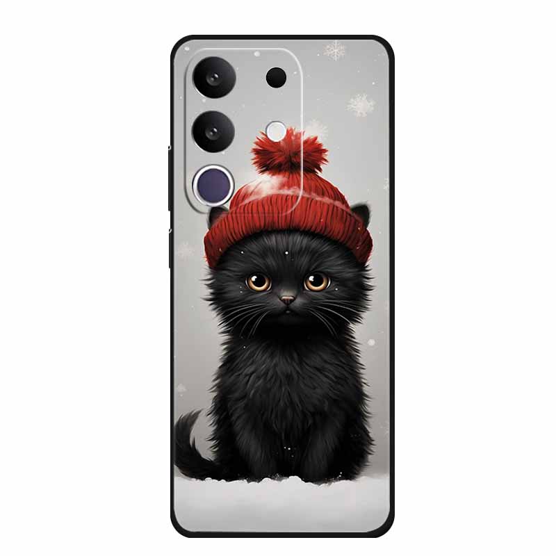 Phone Case For Vivo T4x 5G Y300T 2025 Case 6.72" Black Silicone TPU Soft Back Cover For Vivo Y29 4G Cases Y 29 Coque Funda Para