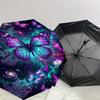 1PC Butterfly Galaxy Umbrella-8-Rib Reinforced Portable Folding Travel Suitable for All Seasons Outdoor Daily Use Is an Ideal Choice  -K0365