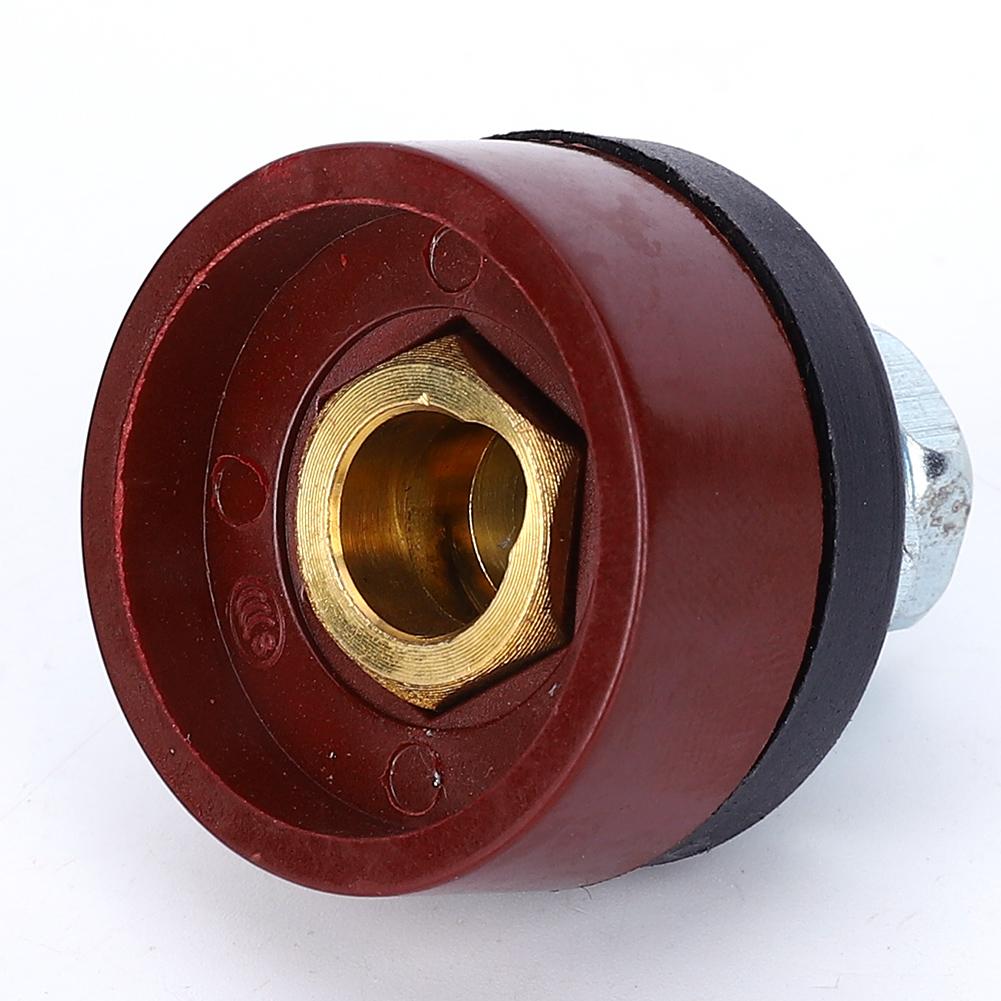 5pcs 1025 Square Quick Connectors European Connecting Welding Long Round Type Red