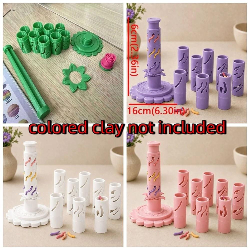 Handmade Modular Clay Bloom Maker 3D Printed DIY Clay Floral Mold Tool  Polymer Clay