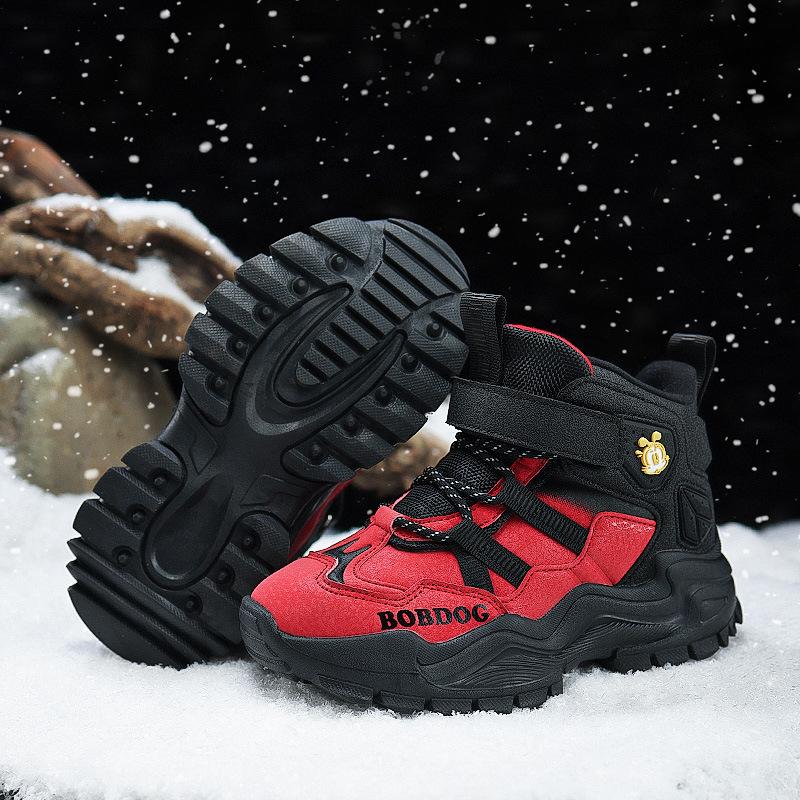 Fleece Children's Cotton Shoes To Keep Warm Winter 2025 Women's Sports Shoes Men's Northeast Cotton Shoes New Big Babu Beans Medium and Old Children