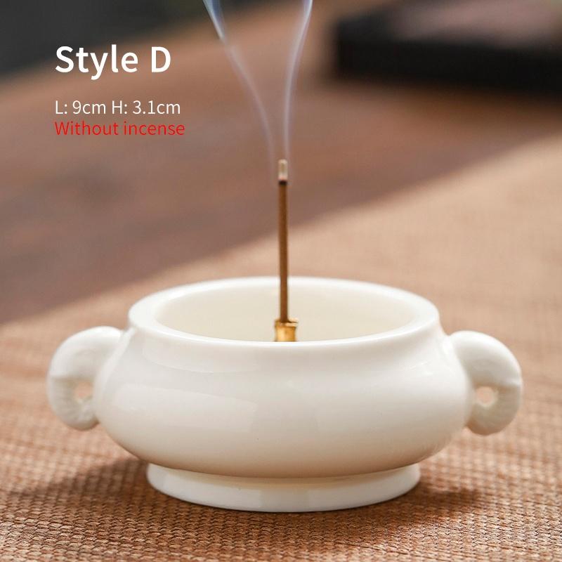 

Керамическая подставка для благовоний Маленькая комнатная Мини-подставка для благовоний Украшение для благовонных палочек D