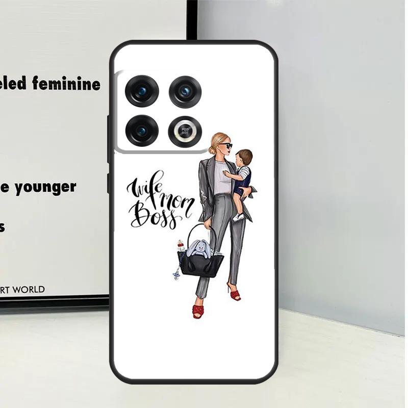 Baby Mother Brown Girl Family For OnePlus Nord CE 5 2 3 4 Lite N20 N30 Case For OnePlus 15 13 12 11 10 Pro 10T 12R 13R 13T