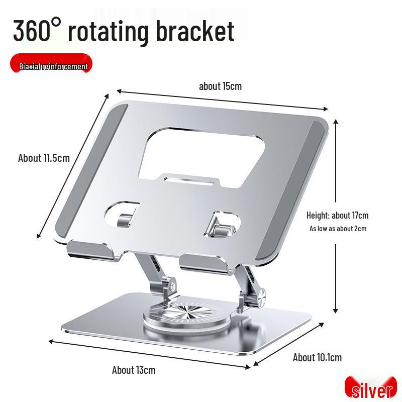 „Um 360° drehbarer, klappbarer Tablet-Ständer aus Metall für das iPad – tragbar und cool“