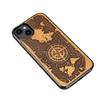 Bewood Wooden Case for iPhone 15 Plus, Wind Rose, Merbau