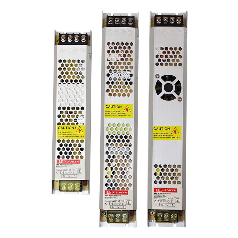 LED Ultra-Thin Fabric Light Box Switchable Power Supply, 12V/24V, Long Strip, 60W to 400W