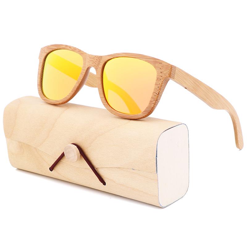 Okulary przeciwsłoneczne z bambusa i drewna karbonizowanego dla mężczyzn i kobiet - Moda 2023 Okulary rowerowe