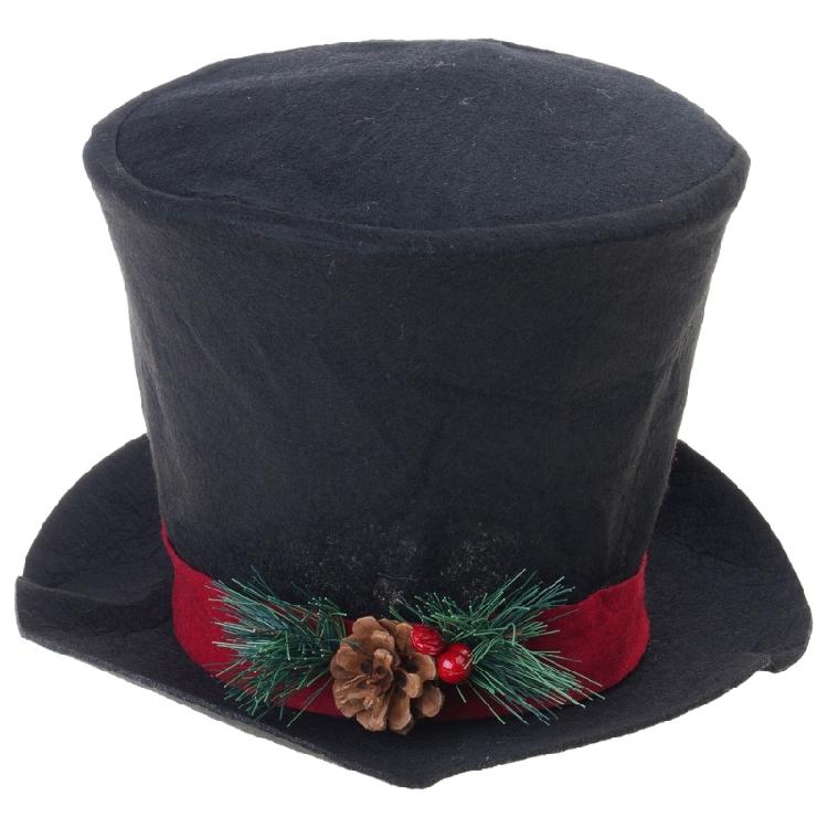Classical Black or Red Christmas Tree Crowns Decoration Efficient Fabric Design Elevates Seasonal Celebration Style