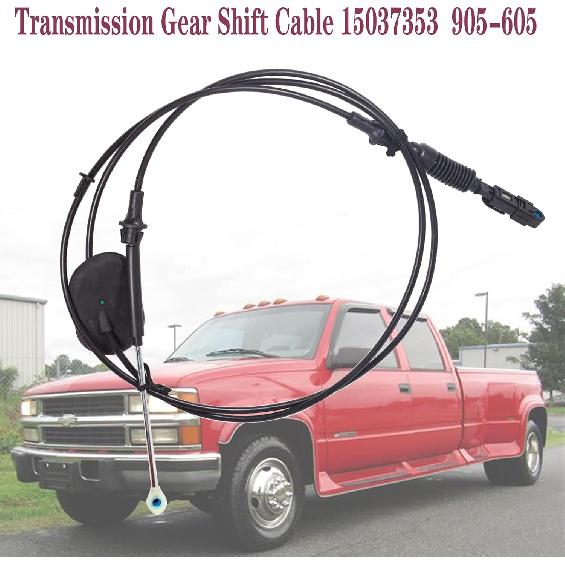 15037353 For Chevy C1500 C2500 C3500 Automatic Transmission Gear Shift Cable 4.3 5.0 5.7 6.5 7.4L Chevrolet Tahoe Gmc Yukon Pickup 1995 1996 1997