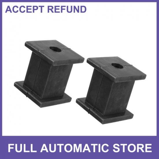 TWO 1 Hole 10mm ID Muffler Exhaust Hanger Universal Bushing Rubber Mount Bracket