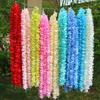 Garland 1m Artificial Hydrangea Wisteria Silk Flower Hanging Garden Home Wedding