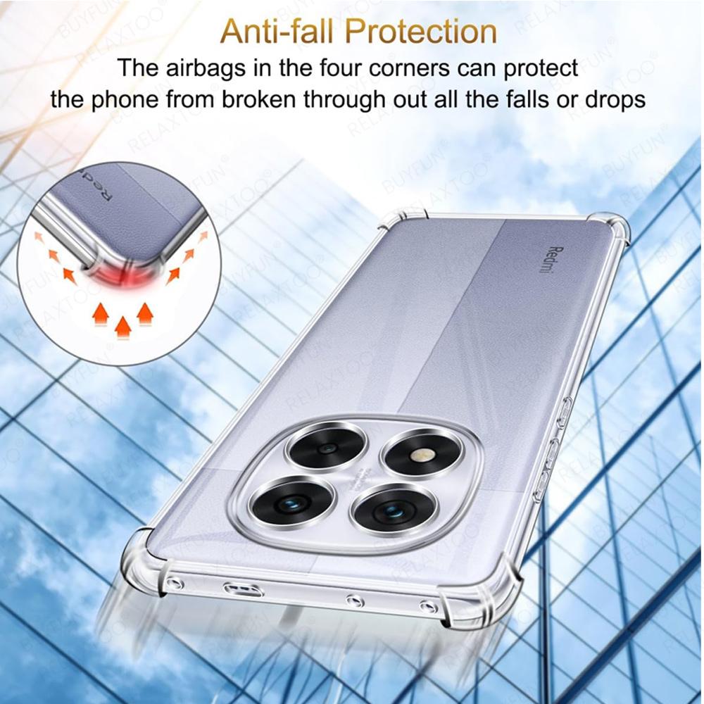 Funda Transparente Para Xiaomi Redmi Note 14 Pro 5G Cubierta Suave Para Teléfono Redmy Note14 14Pro 13 Pro+ 13Pro Plus Note14Pro 4G Carcasa
