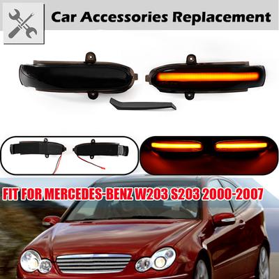 Rhyming 2 uds indicador dinámico intermitente LED señal de giro luz de espejo lateral para Mercedes Benz Clase C W203 W211 S203 CL203