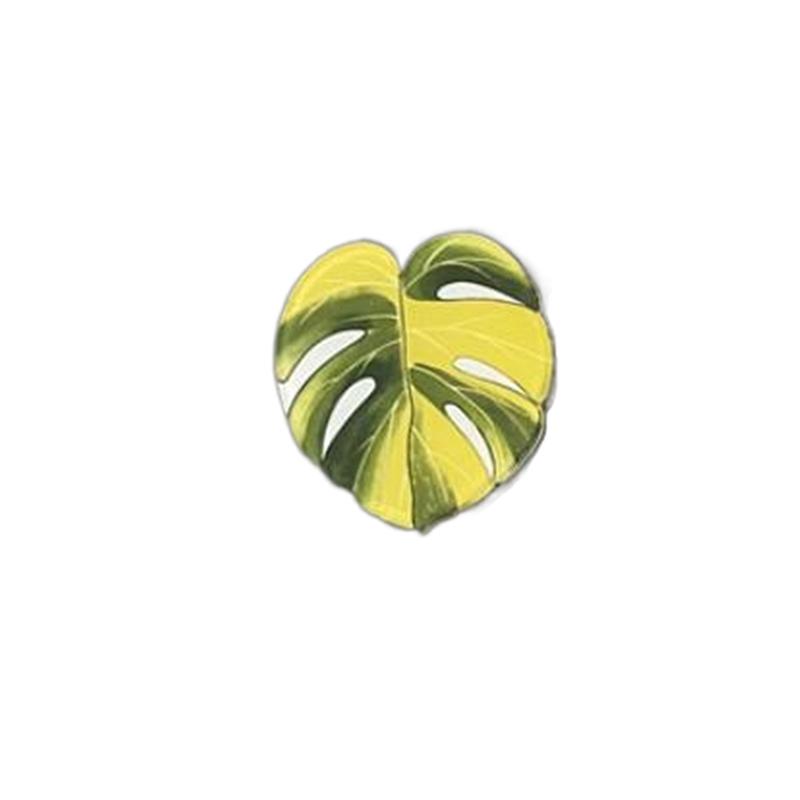 Cute Begonia Monstera Refrigerator Magnets, Kawaii Tropical Plants Refrigerator Magnets, Whiteboard Stickers