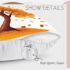 1Pc Autumn Fallen Leaves Pillow Cover For Home Living Room Bedroom Sofa Office Decorative Pillowcase Soft Throw Pillows 45X45Cm