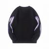 Stylish Unisex Knit Sweater With 3D Jacquard Loose Fit Round Neck Long Sleeve Streetwear Fall 2025