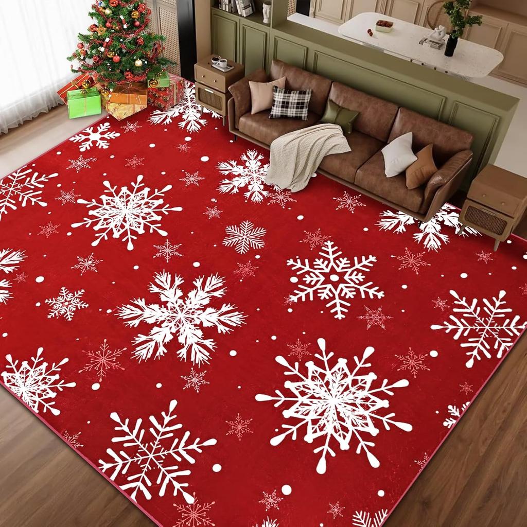 Living Room Carpet Vintage Machine Washable Floral Non-slip Bedroom Bedside Mat Soft Coffee Table Foldable Plush Rug Alfombra