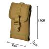 Tactical Outdoor Military Molle Utility Bag Waist Accessories Bag Phone Belt Pouch Cell Phone Holder Mobile Phone Case 17x9x2cm