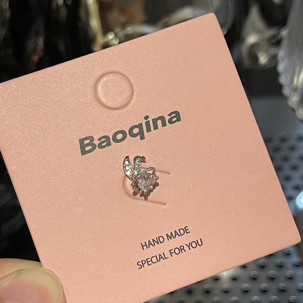 Kolekcja Kolczyków do Chrząstki ze Stali Tytanowej, Przyjaznych dla Snu, z Różowym Cyrkonem