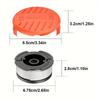 1set Trimmer Line Replacement Spool For Black+ Decker, Autofeed 30 Ft, 0.065-inch, Cap And Spring, Compatible With Gh900 Gh600 Gh610
