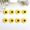 New Sunflower Nail Art Decorations Flat Bottom Realistic Mini Nail Decorations Handmade DIY Hair Clips Earrings Accessories