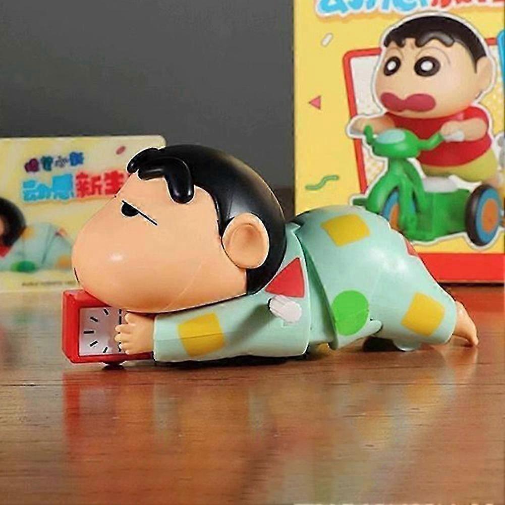 Mini Moveable Shinchan Toys Cartoon Anime Figure Wind-Up Kid Toy for Kids Adults