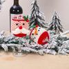 Christmas Wine Glass Santa Claus Snowman Table Decorations Cup Cover Decor Party Festival Supplies