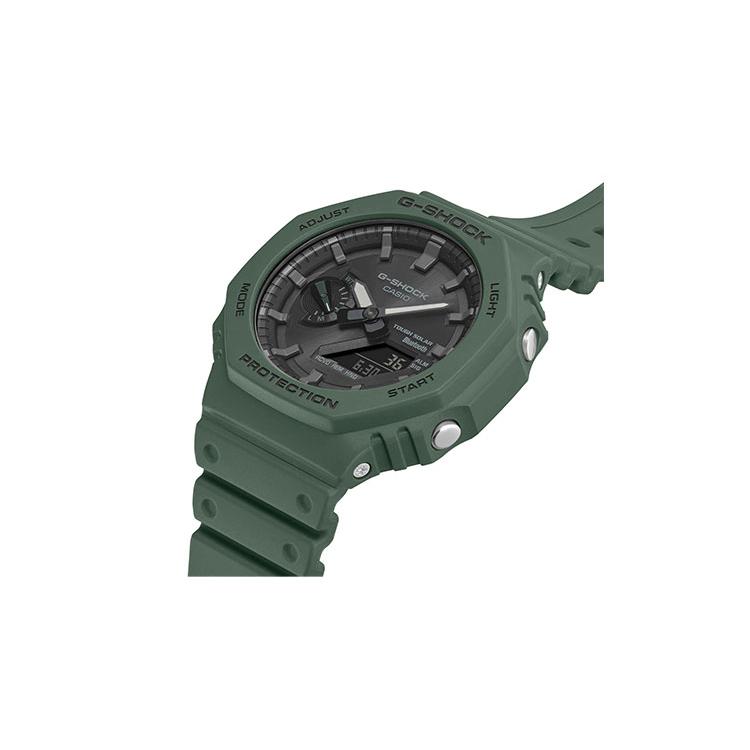 Casio Men Liquid Crystal/Analog Dual Display Series Black Watch GA-B2100-3APR GA-B2100-3APR