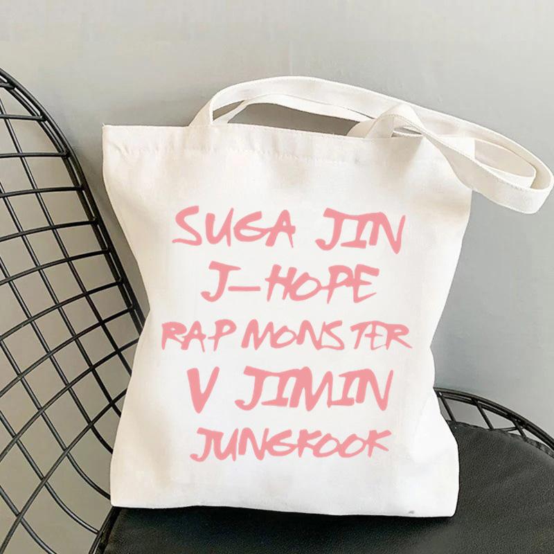 Korean Style Cartoon Print Tote Bag for Women Men Large Capacity Oxford Cloth Shoulder Crossbody Bag Fashionable Commute Backpack KTB