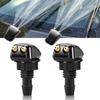 2PCS Car Windshield Wiper Washer Spray Nozzle Fits Most Car Models Car Dual Holes Windshield Washer Nozzle Water Spray