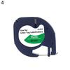 Plastic Label Tape 12mmx4m Compatible for DYMO Letra Tag 100H 100T 2000 Printer