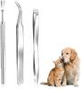 Professional Tick Removal Tool Set 1Set Tick Tweezers Fast & Safe Tick Remover for Dogs Cats Pets Grooming Accessories Supplies