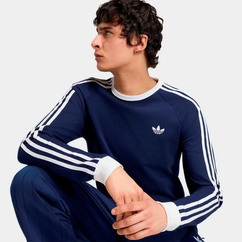 adidas Originals Men's 3-Stripes Long Sleeve T-Shirt