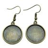 Round Cabochon Base Dangle Earrings DIY Jewelry Findings For Handmade Gifts