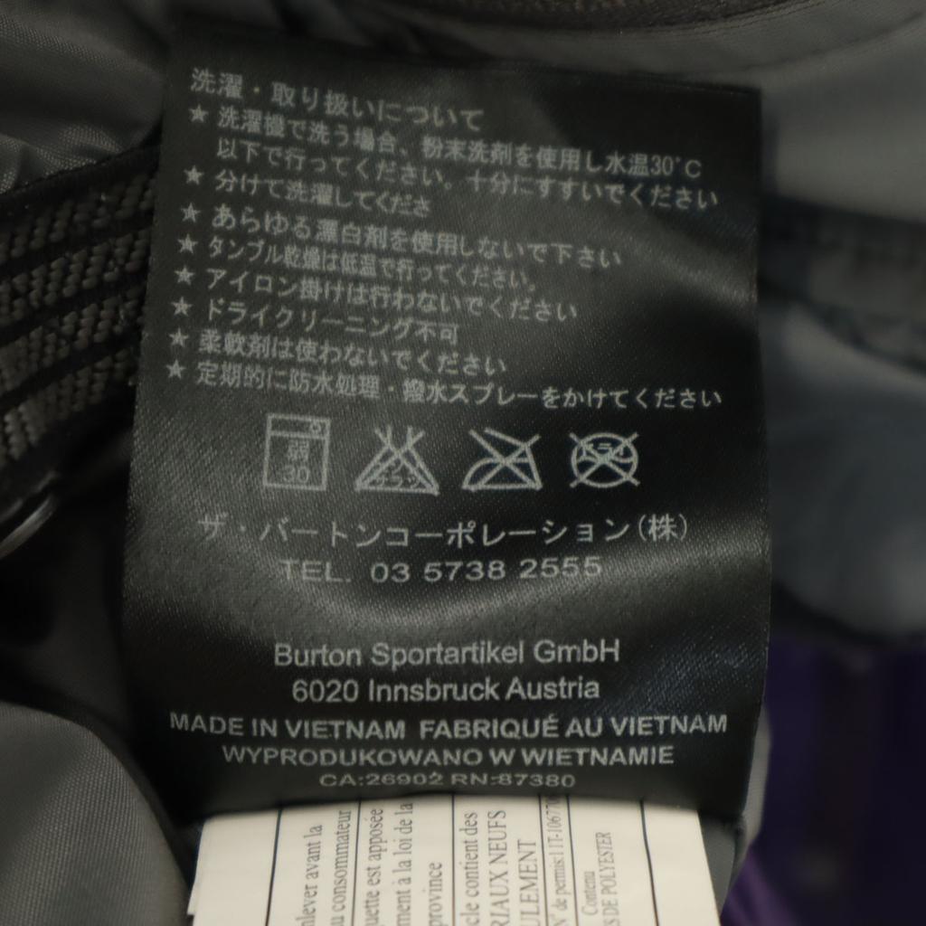 BURTON snow board Wear XXS purple Skiing Men's Used