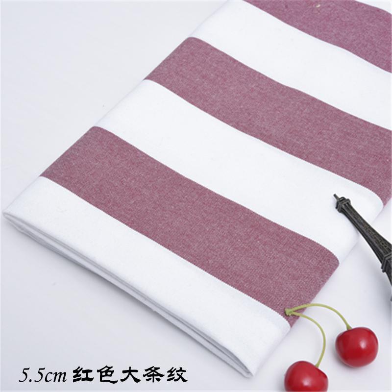 1M/2M/3M Thick Cotton linen solid color Fabric - Grid stripe DIY Material for Home Textiles (by Meter)