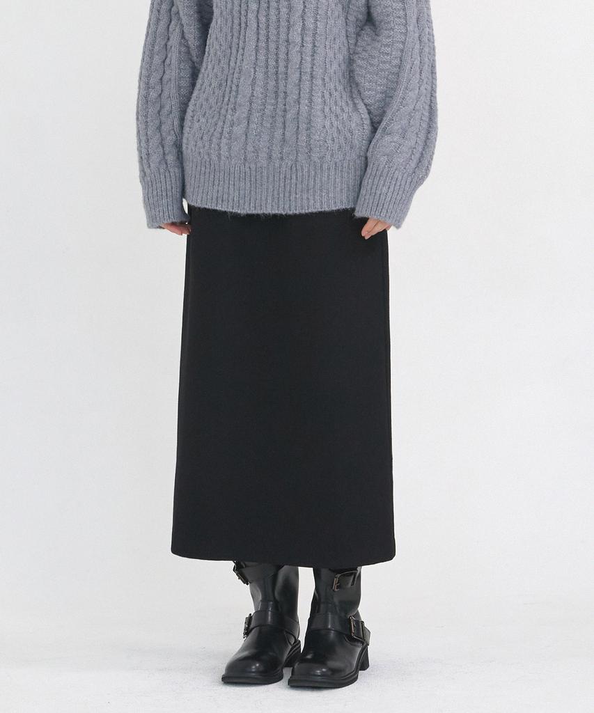 Micene Jessica Wool Long Skirt