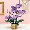 Ungiftige 832 Teile Phalaenopsis Orchidee Bausteine Konservierte Blume Vase Steine Heimdeko Ornament Kinder DIY Spielzeug Romantische Feiertagsgeschenke