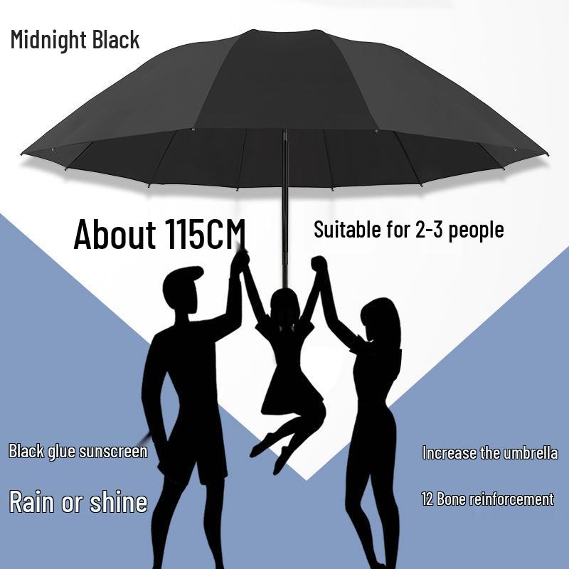 Parapluie Pare-Soleil Double Usage Extra Large: Épais, Renforcé, Pliable pour le Soleil et la Pluie