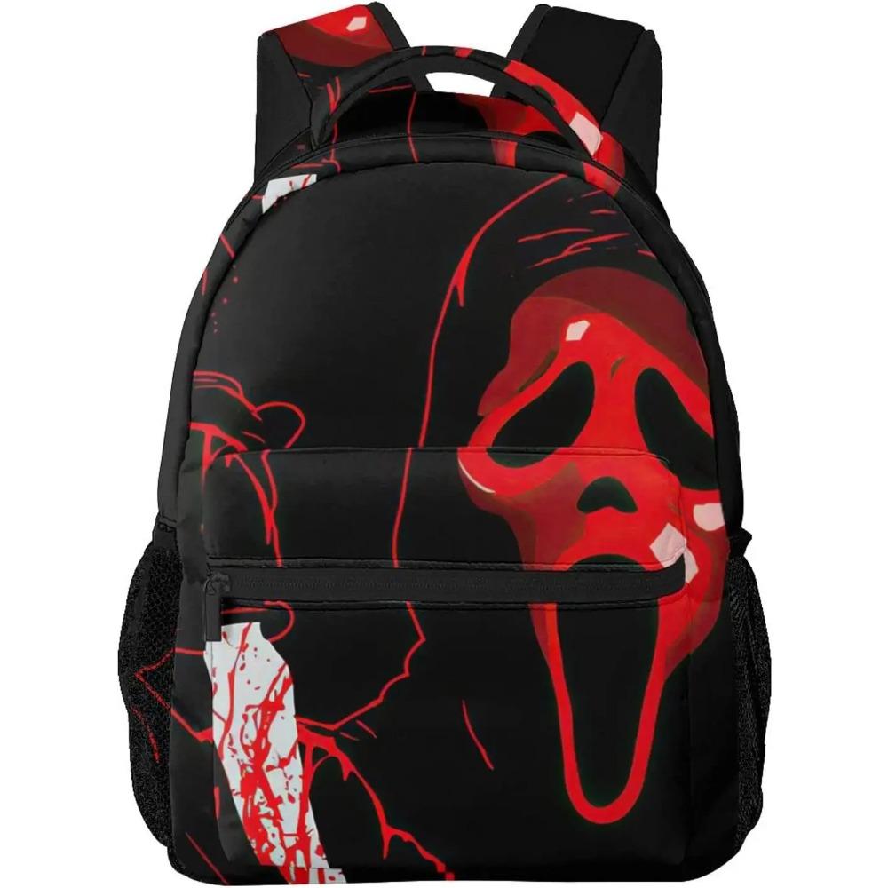 

Рюкзак для фільму жахів Дорослий шкільний рюкзак Повсякденна сумка для коледжу Дорожня сумка на блискавці Рюкзак для походів Денний рюкзак для жінок чоловіків 11.5 x 8 x 16 inch