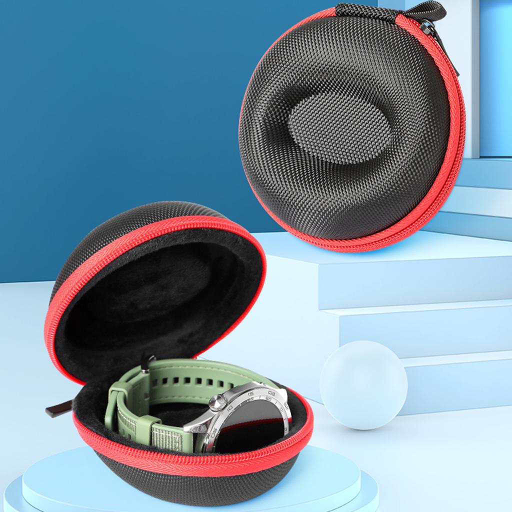 Tragbare Uhrenaufbewahrungsbox Wasserdicht Einzigartige Reise-Tragetasche Tasche mit weicher Fütterung Passend für Smartwatch Armbanduhr Box