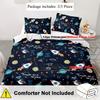 2/3Pcs Duvet Cover Set, Soft And Comfortable, Rocket Ship Twin Bedding Set, Rocket Ship Bed Set, Space Rocket Bedding Set