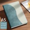 (Logo can be engraved) A5/B5 leather student subject notebook, business meeting record book, notepad, office ledger, diary, lined inner pages